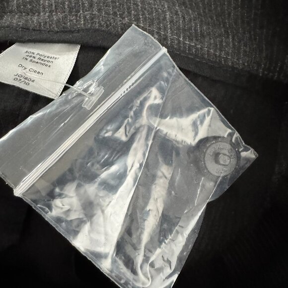 Talbots Heritage Pants 20W Gray Pinstripe Striped Polyester Blend NWT‎ PT-2550 - Picture 10 of 13